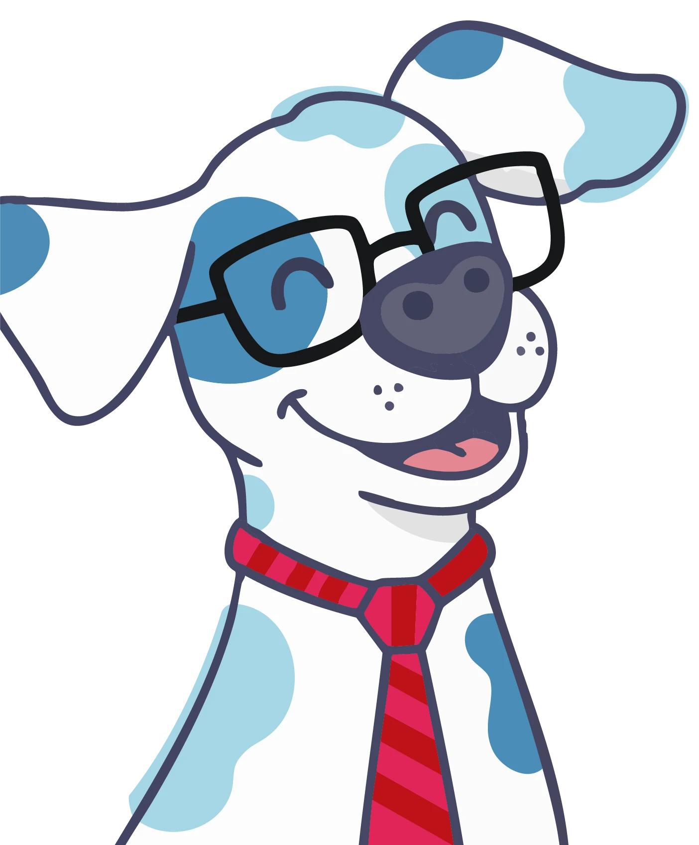 Perro ejecutivo representando franquicia Trunimal